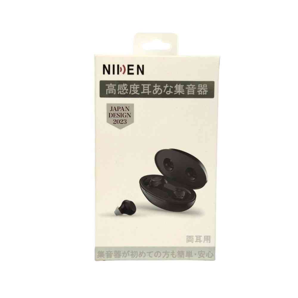 日健　高感度耳あな集音器　日本製 黒 日健 耳あな式集音器NK-04 黒