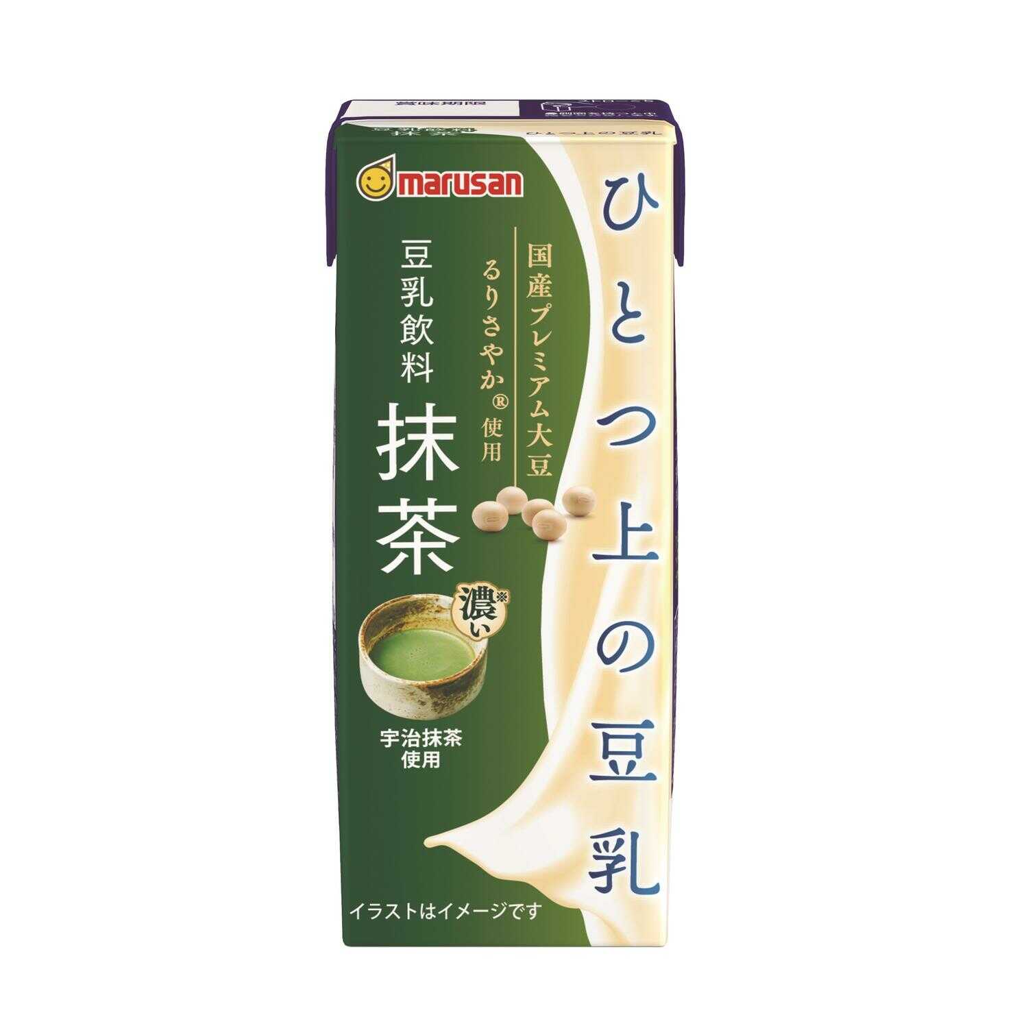 ◇マルサン ひとつ上の豆乳 豆乳飲料 抹茶 200ml
