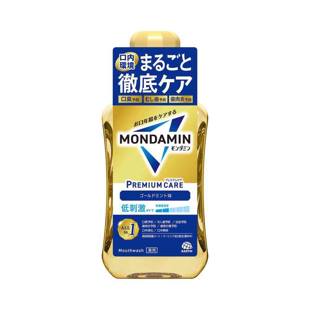 医薬部外品】アース製薬 モンダミン プレミアムケア ゴールドミント 600ml