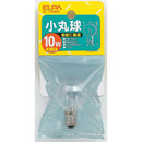 エルパ ELPA 小丸球 10W クリア E12 G-129H