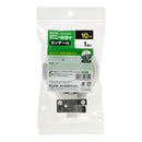 エルパ ELPA ビニールタイカッター付 好きな長さに切って使える 再使用できる 黒 10m CB-N10P BK