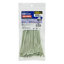 エルパ ELPA 結束耐熱耐候 150MM 簡単結束 屋外用 紫外線に強い 熱に強い グレー KBZ-N150100