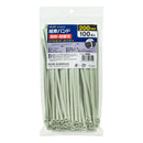 エルパ ELPA 結束耐熱耐候 200MM 簡単結束 屋外用 紫外線に強い 熱に強い グレー KBZ-N200100