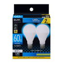 エルパ ELPA LED電球ミニクリプトン形 60W形 昼光色 E17 2個入 LDA7D-G-E17-G4105-2P