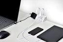 朝日電器 エルパ ELPA 集中スイッチ付デスクUSBタップ 2m 4個口 WLS-DS4232SUA(W)