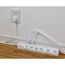 エルパ ELPA 耐雷スイッチ付タップ 6個口3M WLK-63S(W)