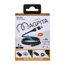 エルパ ELPA マグネットUSBケーブル ラウンド A&CtoC MCA-ACC1060