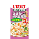 いなばペットフード いなば ささみと緑黄色野菜 とり軟骨入り 60g×3袋