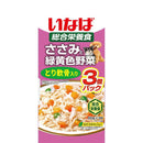 いなばペットフード いなば ささみと緑黄色野菜 とり軟骨入り 60g×3袋