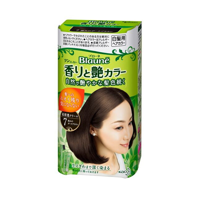 医薬部外品】花王 ブローネ 香りと艶カラー クリーム 7 黒みのダーク