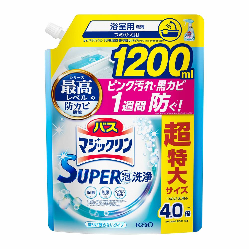 花王 バスマジックリン SUPER泡洗浄 香りが残らないタイプ