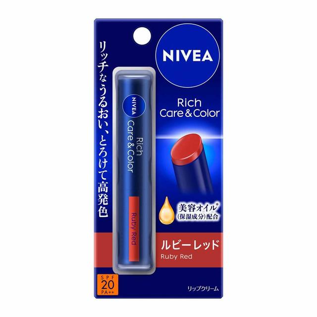 ニベア リッチケア＆カラーリップ ルビーレッド2g | サンドラッグ