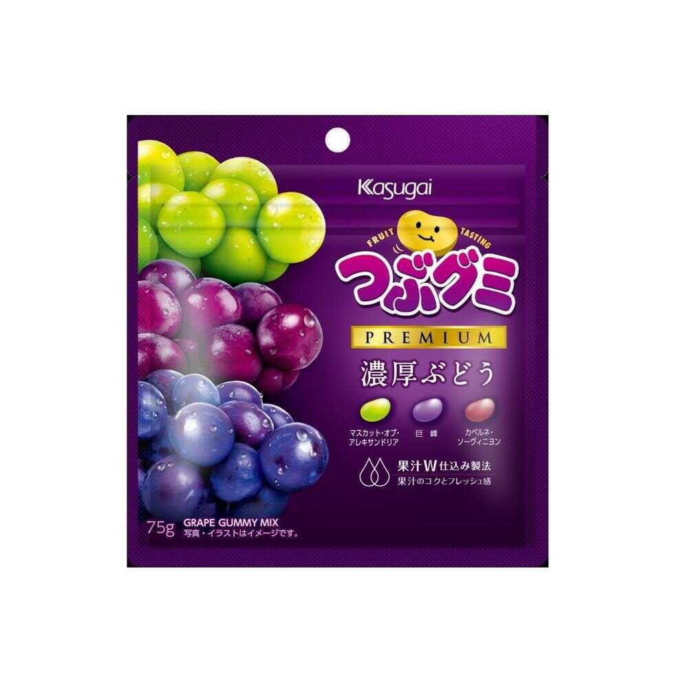 くみくみはうす ◇春日井 つぶグミPREMIUM濃厚ぶどう 75g