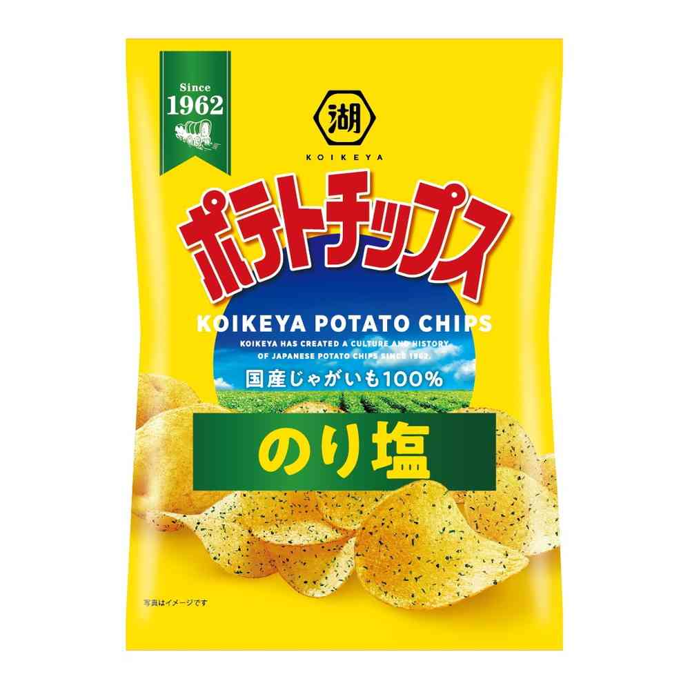 ◇湖池屋 ポテトチップス のり塩 55g
