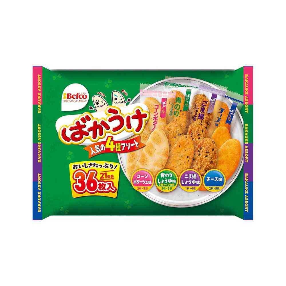 ◇栗山米菓 N ばかうけ アソート 36枚