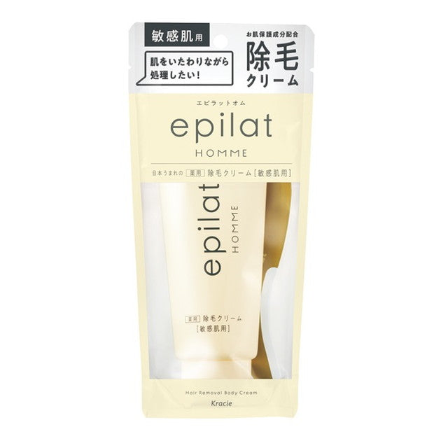 Quasi-drug] Epilat Homme Medicated Hair Removal Cream for Sensitive S