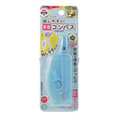 クツワ  回しやすい算数コンパス ライトブルー 29g