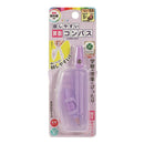 クツワ  回しやすい算数コンパス パープル 29g