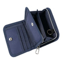 クツワ  2つ折りホックウォレット ネイビー 112g