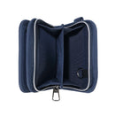 クツワ  2つ折りホックウォレット ネイビー 112g