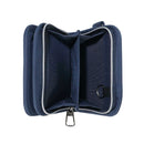 クツワ  2つ折りホックウォレット ネイビー 112g