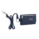 クツワ  3つ折りマルチウォレット ネイビー 72g