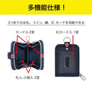 クツワ  縦型マルチウォレット ネイビー 82g