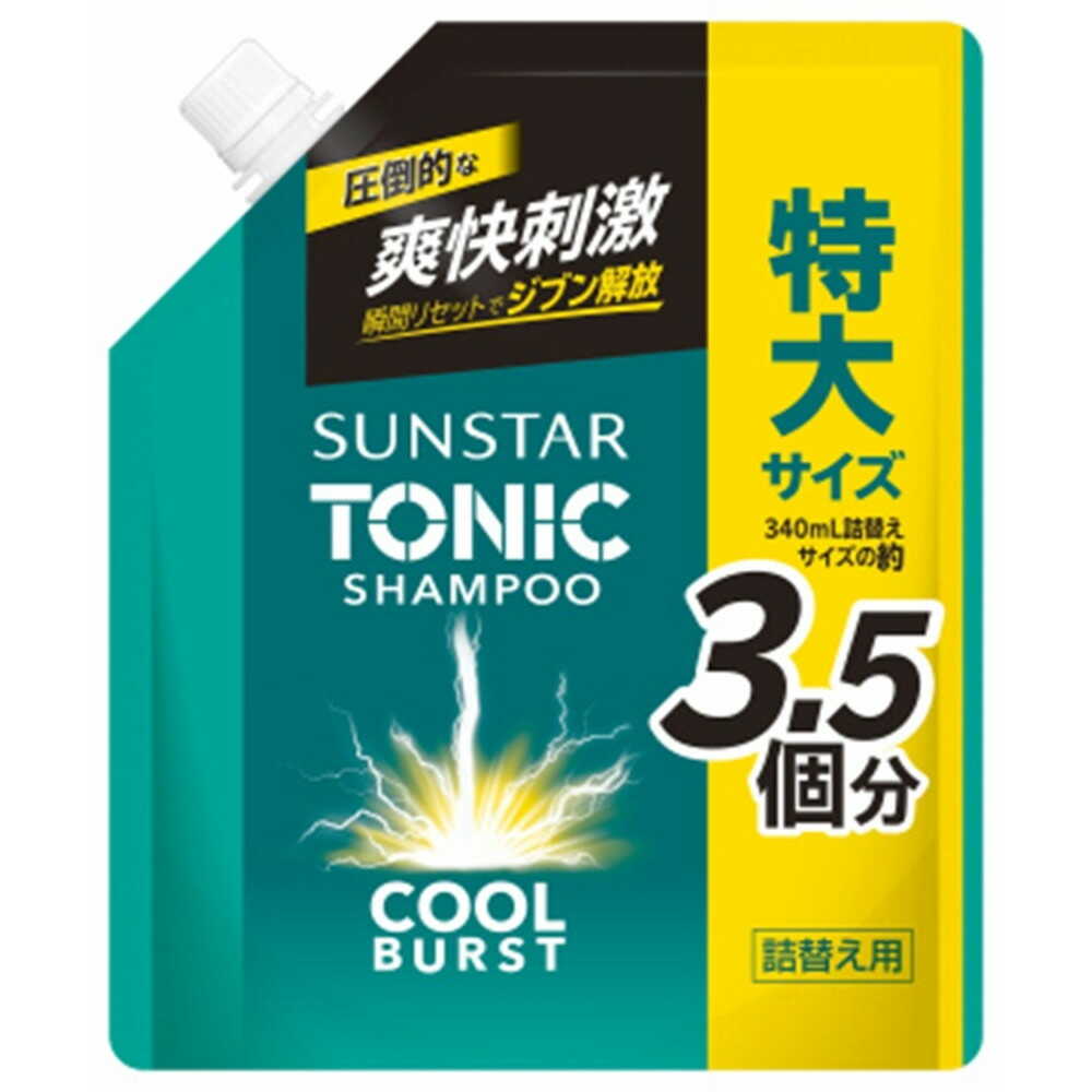 【単品11個セット】サンスタートニックシャンプーCOOL BURST 詰替 サンスター 1200mL(代引不可)【送料無料】 サンスタートニックシャンプーCOOL BURST 詰替え大容量 1200ml