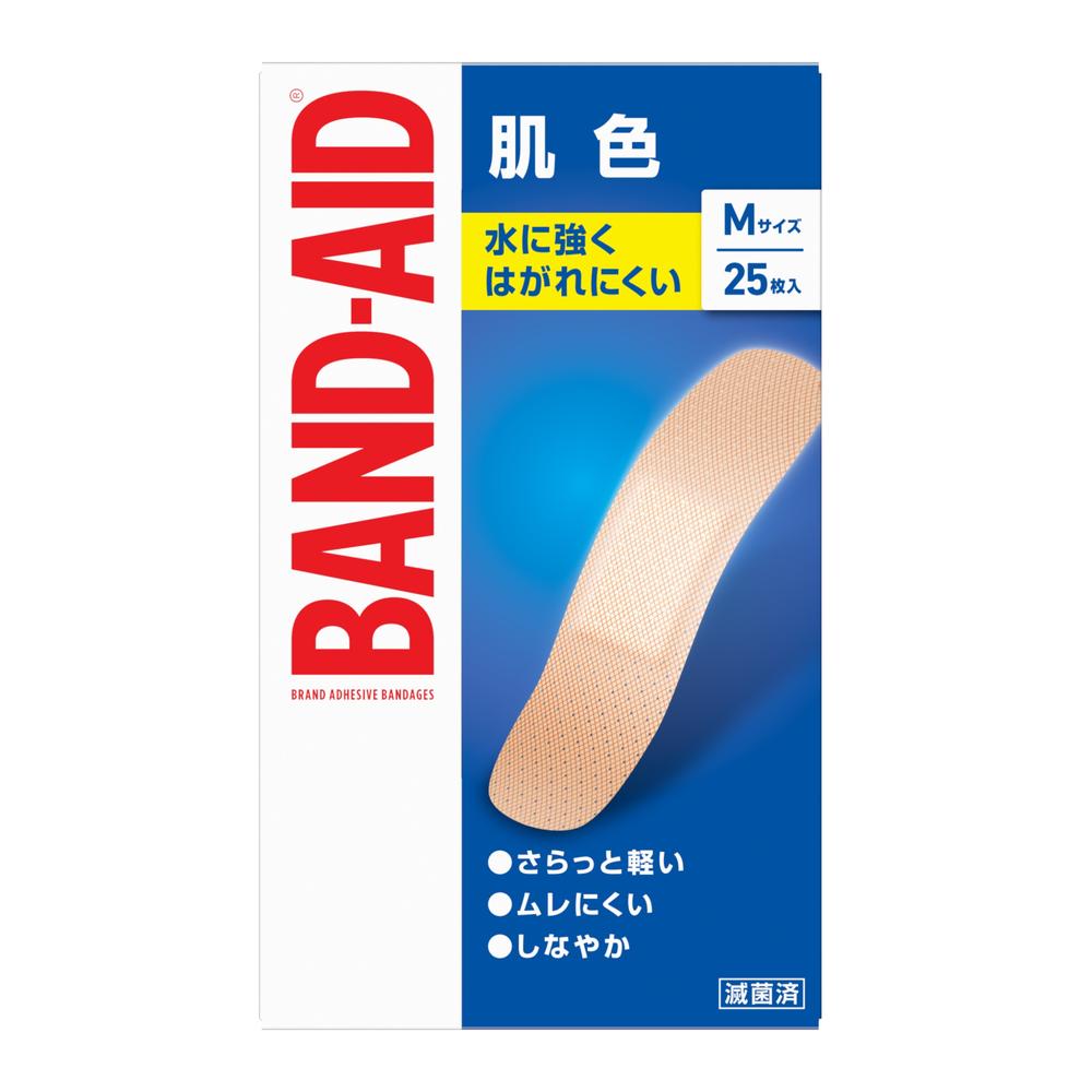 一般医療機器】バンドエイド 肌色 Mサイズ 25枚