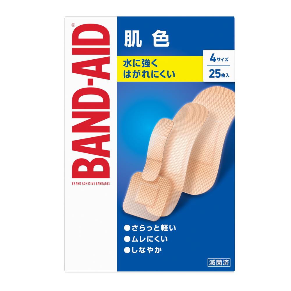 一般医療機器】バンドエイド 肌色4サイズ 25枚