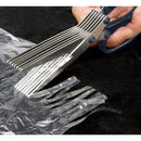 サンスター文具 7連刃シュレッダーはさみ200mm ブラック 1個