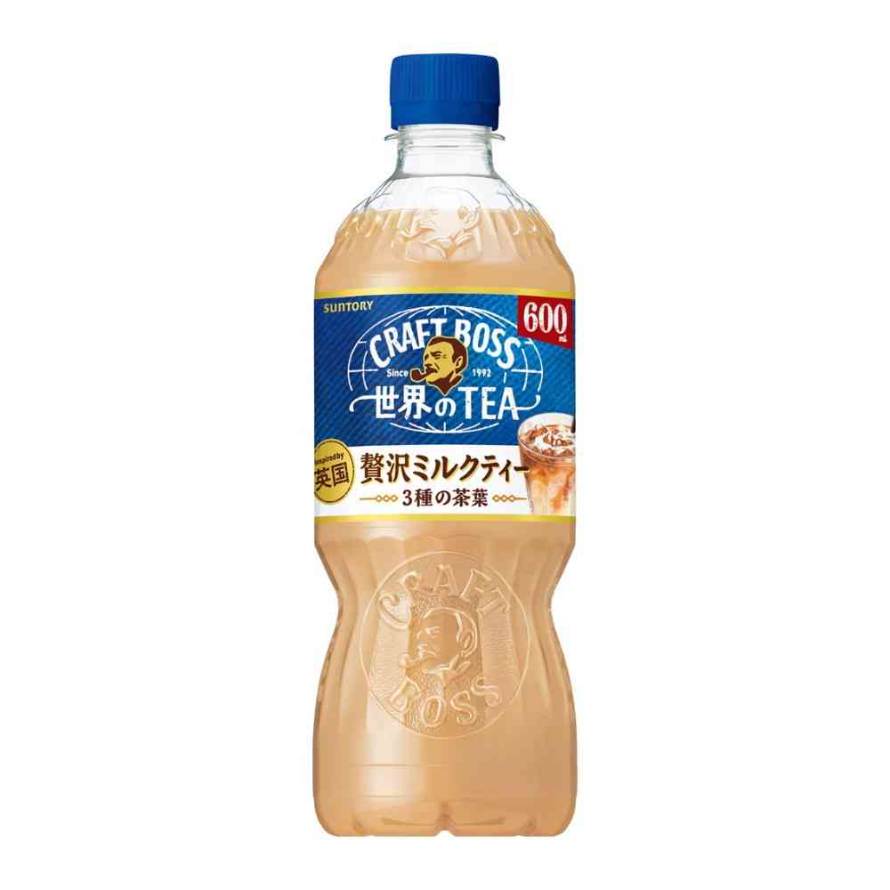 ◇サントリー クラフトボス 世界のTEA 贅沢ミルクティー 600ml