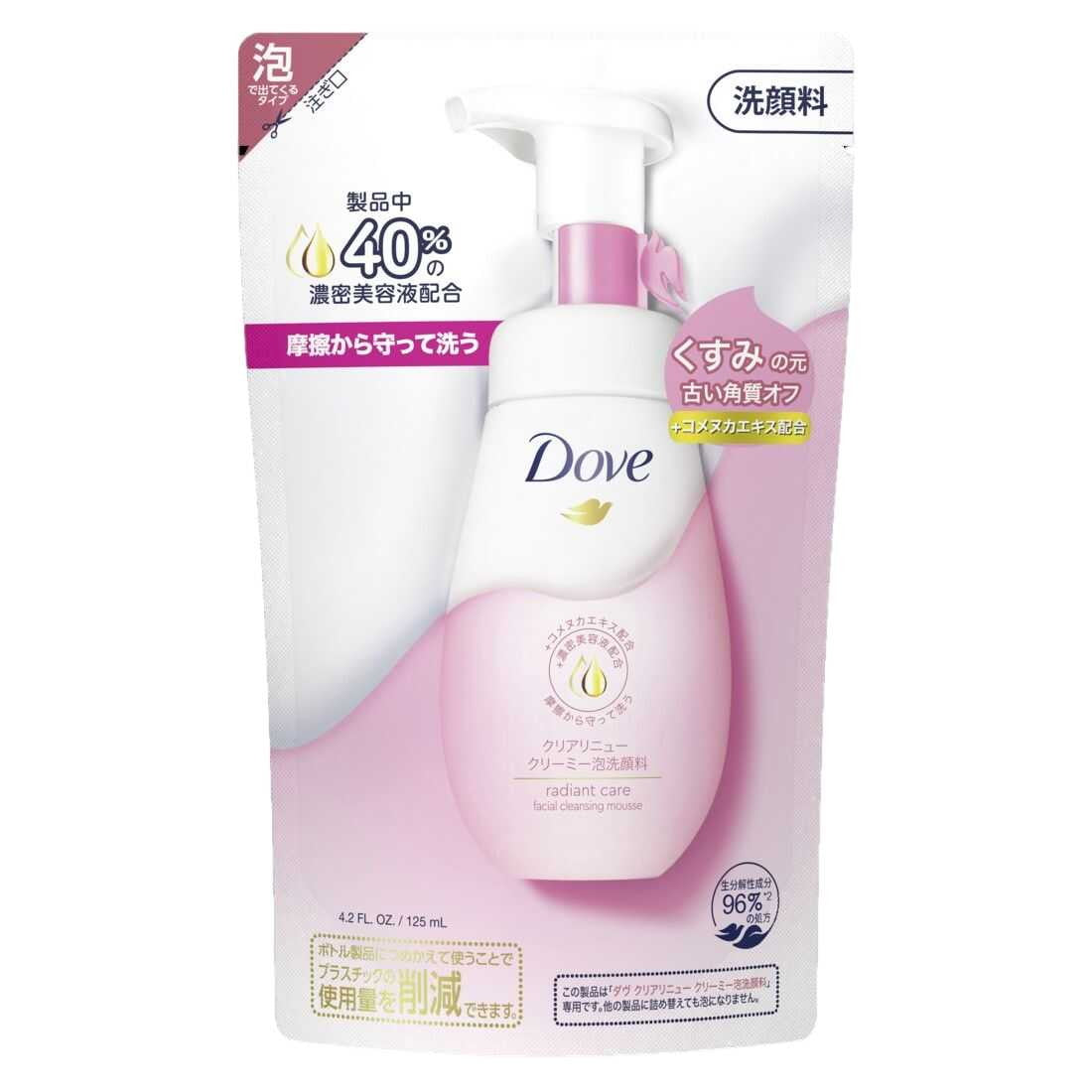 ユニリーバ ダヴ クリアリニュー クリーミー泡洗顔料 つめかえ用 125ml