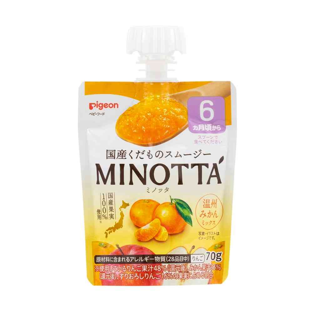 ◇ピジョン くだものスムージー MINOTTA 温州みかんミックス 70g