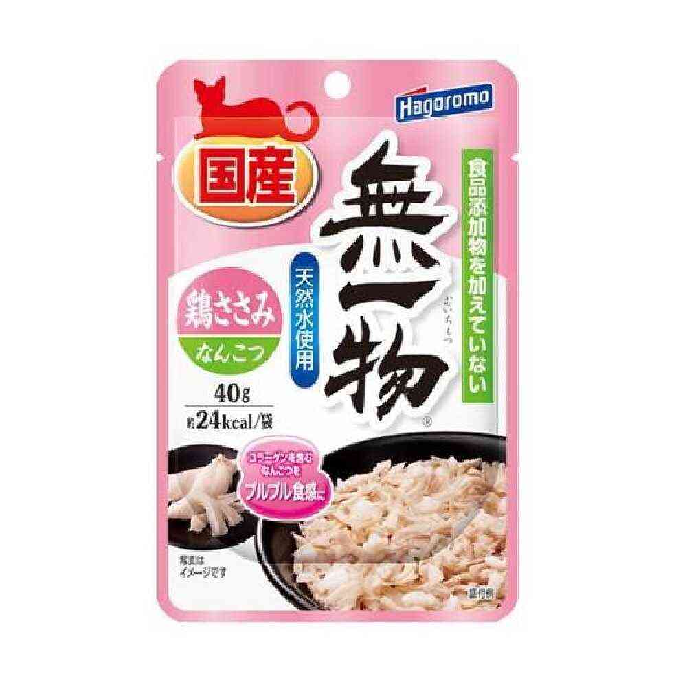 はごろもフーズ 無一物 パウチ 鶏ささみ＆なんこつ 40g