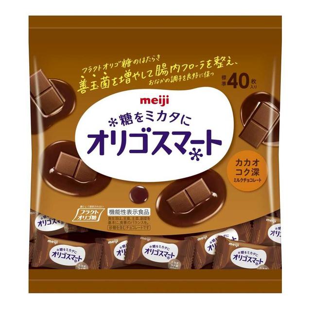 ◆明治 オリゴスマート カカオコク深ミルクチョコ 大袋 200g