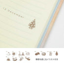 ミドリ 日記 見開き12ヵ月連用 扉 ピンク 1冊