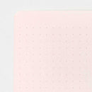 ミドリ ノート<A5> カラー ドット方眼 ピンク 1冊