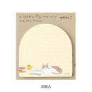 ミドリ 付せん紙 本とネコ柄 30枚入