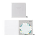 デザインフィル 付せん紙 型抜き リース柄 白 1パック