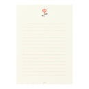 ミドリ 便箋 しあわせをはこぶ手紙 ラッキーモチーフ柄入 4柄×6枚