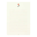 ミドリ 便箋 しあわせをはこぶ手紙 ラッキーモチーフ柄入 4柄×6枚