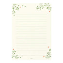 ミドリ 便箋 しあわせをはこぶ手紙 木の実柄 4柄×6枚