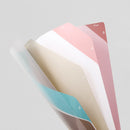 ミドリ 5ポケットクリアホルダー<A4> ストライプ柄 黄 1個