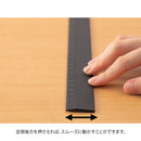 ミドリ アルミ定規<30cm> ノンスリップ 黒 1個