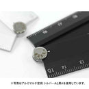ミドリ アルミ マルチ定規<30cm> 茶 1個