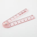 ミドリ マルチ定規<16cm> ピンクA 1個