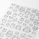 ミドリ シール 2591 おしゃべり モンスター柄 1パック