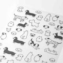 ミドリ シール 2592 おしゃべり イヌ柄 1パック