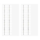 ミドリ インデックスラベル S チラット 数字 グレー 2シート(48 枚)入